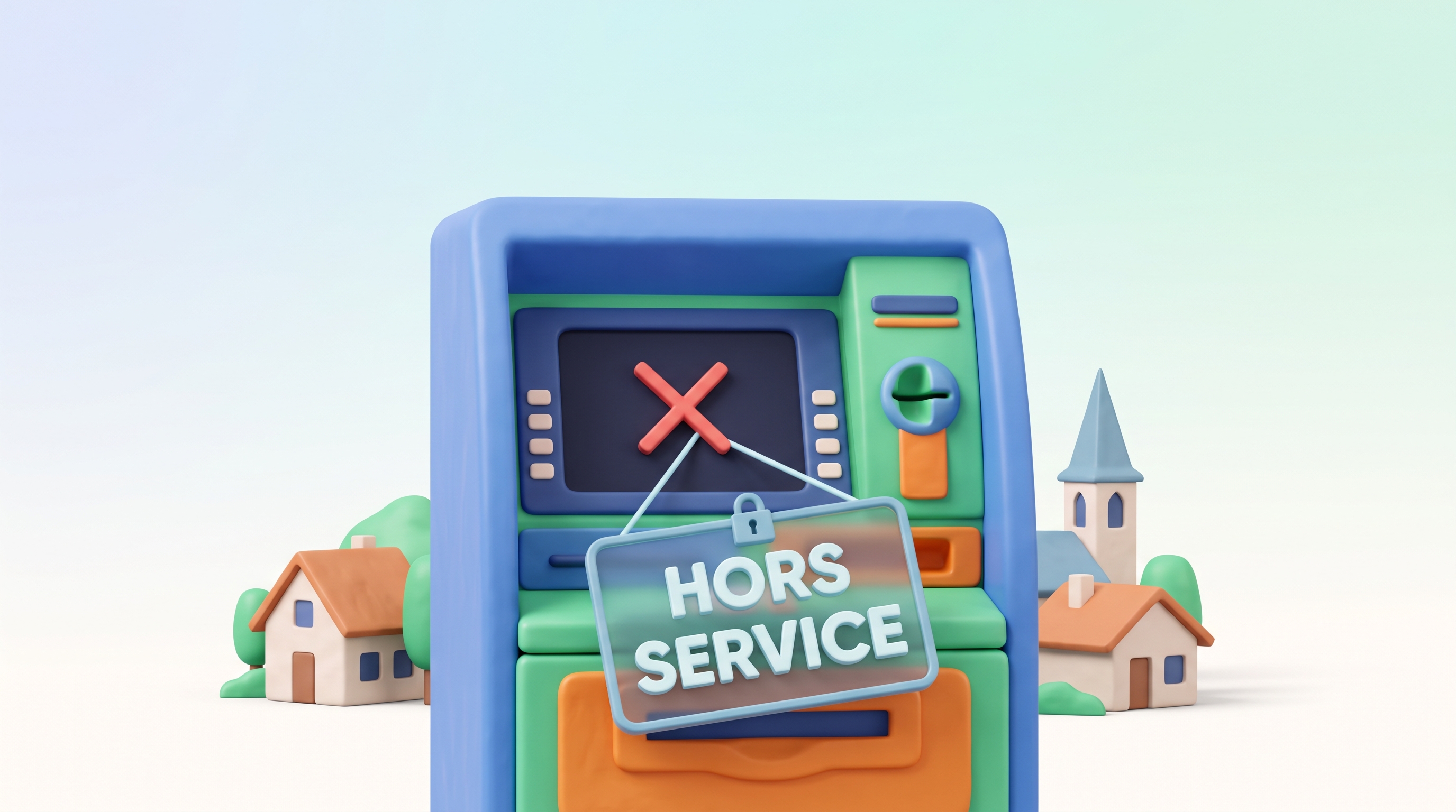 Le braquage qui rappelle une question gênante : combien de villages n'ont déjà plus de distributeur ?